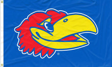 Load image into Gallery viewer, Kansas Jayhawk Head 3x5 Flag