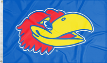 Load image into Gallery viewer, Kansas Jayhawk Head 3x5 Flag