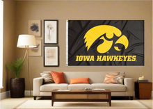 Load image into Gallery viewer, Iowa - Hawkeyes Black 3x5 Flag
