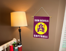 Load image into Gallery viewer, 13x18 ASU Softball Garden Flag