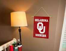 Load image into Gallery viewer, 13x18 University of Oklahoma Garden Flag with Oklahoma OU Sooners Logo