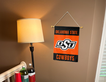 Load image into Gallery viewer, 13x18 Oklahoma State Garden Flag with Oklahoma State Logo and OSU Cowboys Logo