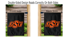 Load image into Gallery viewer, 13x18 Oklahoma State Garden Flag with OSU Logo