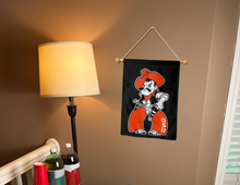 Load image into Gallery viewer, Oklahoma State University Pistol Pete Double Sided Garden Flag