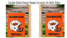 Load image into Gallery viewer, Oklahoma State Football Double Sided Garden Flag