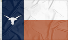 Load image into Gallery viewer, 3x5 State of Texas Flag Style University of Texas Flag