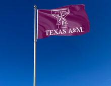 Load image into Gallery viewer, 3x5 Texas A&M Flag with Texas A&M Star Logo