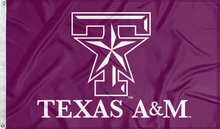 Load image into Gallery viewer, 3x5 Texas A&M Flag with Texas A&M Star Logo