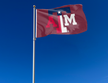 Load image into Gallery viewer, 3x5 Texas A&M Flag with State of Texas Flag Style ATM Logo