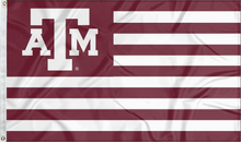 Load image into Gallery viewer, 3x5 Texas A&M Flag with National Logo