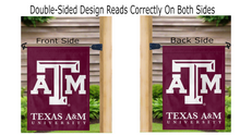 Load image into Gallery viewer, 13x18 Texas A&M Garden Flag