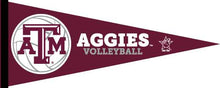 Load image into Gallery viewer, Maroon 12x30 inch Texas A&M Aggies Volleyball Pennant