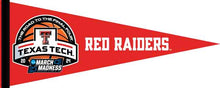 Load image into Gallery viewer, Red 12x30 inch Road to the Final Four Texas Tech Red Raiders Basketball Pennant
