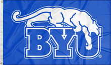 Load image into Gallery viewer, BYU - Cougar Blue 3x5 Flag