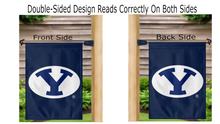Load image into Gallery viewer, BYU - Cougars Blue Garden Flag