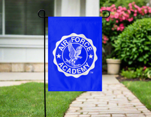 Load image into Gallery viewer, Air Force Academy - Blue Fightin' Falcons & Seal Garden Flag