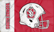 Load image into Gallery viewer, University of South Dakota - Football 3x5 Flag