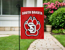 Load image into Gallery viewer, University of South Dakota - Coyotes Double Sided Garden Flag