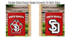 Load image into Gallery viewer, University of South Dakota - Coyotes Double Sided Garden Flag