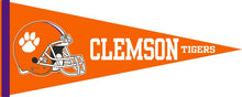 Load image into Gallery viewer, Orange 12x30 inch Clemson University Football Pennant