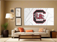 Load image into Gallery viewer, University of South Carolina - Gamecocks White 3x5 Flag