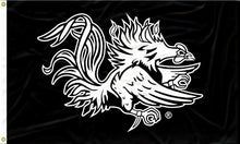 Load image into Gallery viewer, University of South Carolina - Gamecock Black 3x5 Flag