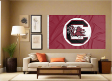 Load image into Gallery viewer, University of South Carolina - Gamecocks Logo on Football Helmet 1983-1998 3x5 Flag