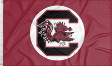Load image into Gallery viewer, University of South Carolina - Gamecocks Logo on Football Helmet 1983-1998 3x5 Flag