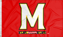 Load image into Gallery viewer, University of Maryland - M Red 3x5 Flag
