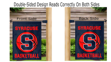 Load image into Gallery viewer, Syracuse Basketball Logo Garden Flag