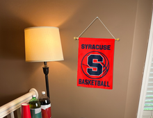 Load image into Gallery viewer, Syracuse Basketball Logo Garden Flag