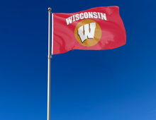 Load image into Gallery viewer, University of Wisconsin - Badgers Basketball 3x5 Flag