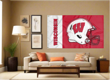 Load image into Gallery viewer, University of Wisconsin - Badgers Football 3x5 Flag