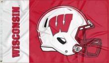 Load image into Gallery viewer, University of Wisconsin - Badgers Football 3x5 Flag