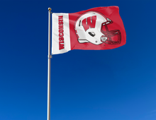 Load image into Gallery viewer, University of Wisconsin - Badgers Football 3x5 Flag
