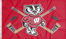 Load image into Gallery viewer, University of Wisconsin - Badgers Hockey 3x5 Flag