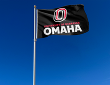 Load image into Gallery viewer, University of Nebraska Omaha - Mavericks Black 3x5 Flag