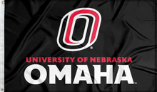 Load image into Gallery viewer, University of Nebraska Omaha - Mavericks Black 3x5 Flag