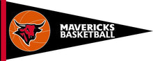 Load image into Gallery viewer, Black UNO Mavericks Basketball Pennant
