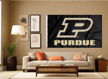 Load image into Gallery viewer, 3x5 Purdue Flag with P Purdue Logo