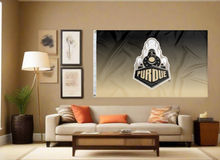 Load image into Gallery viewer, 3x5 Purdue Flag with Boilermakers Special Train Logo