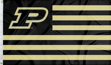 Load image into Gallery viewer, 3x5 Purdue Flag with National Logo