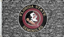 Load image into Gallery viewer, Florida State University - Seminoles Camo 3x5 Flag