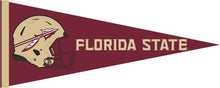 Load image into Gallery viewer, Garnet red 12x30 inch Florida State University Football Pennant