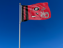 Load image into Gallery viewer, 3x5 University of Georgia Football Flag