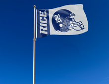 Load image into Gallery viewer, 3x5 Rice University Flag with Football Helmet Logo