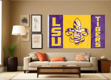 Load image into Gallery viewer, LSU - Fleur 3x5 Flag