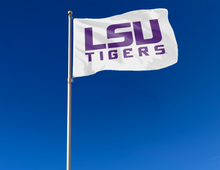 Load image into Gallery viewer, LSU - Tigers White 3x5 Flag