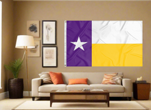 Load image into Gallery viewer, LSU - Flag of Texas Style 3x5 Flag