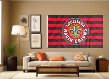 Load image into Gallery viewer, Louisiana Lafayette - Ragin Cajuns Stripes 3x5 Flag